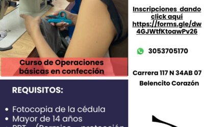 Curso operaciones básicas en confección