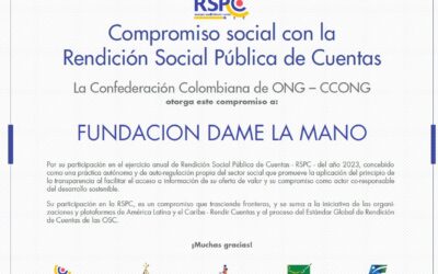 Reconocimiento con la rendición social pública de cuentas